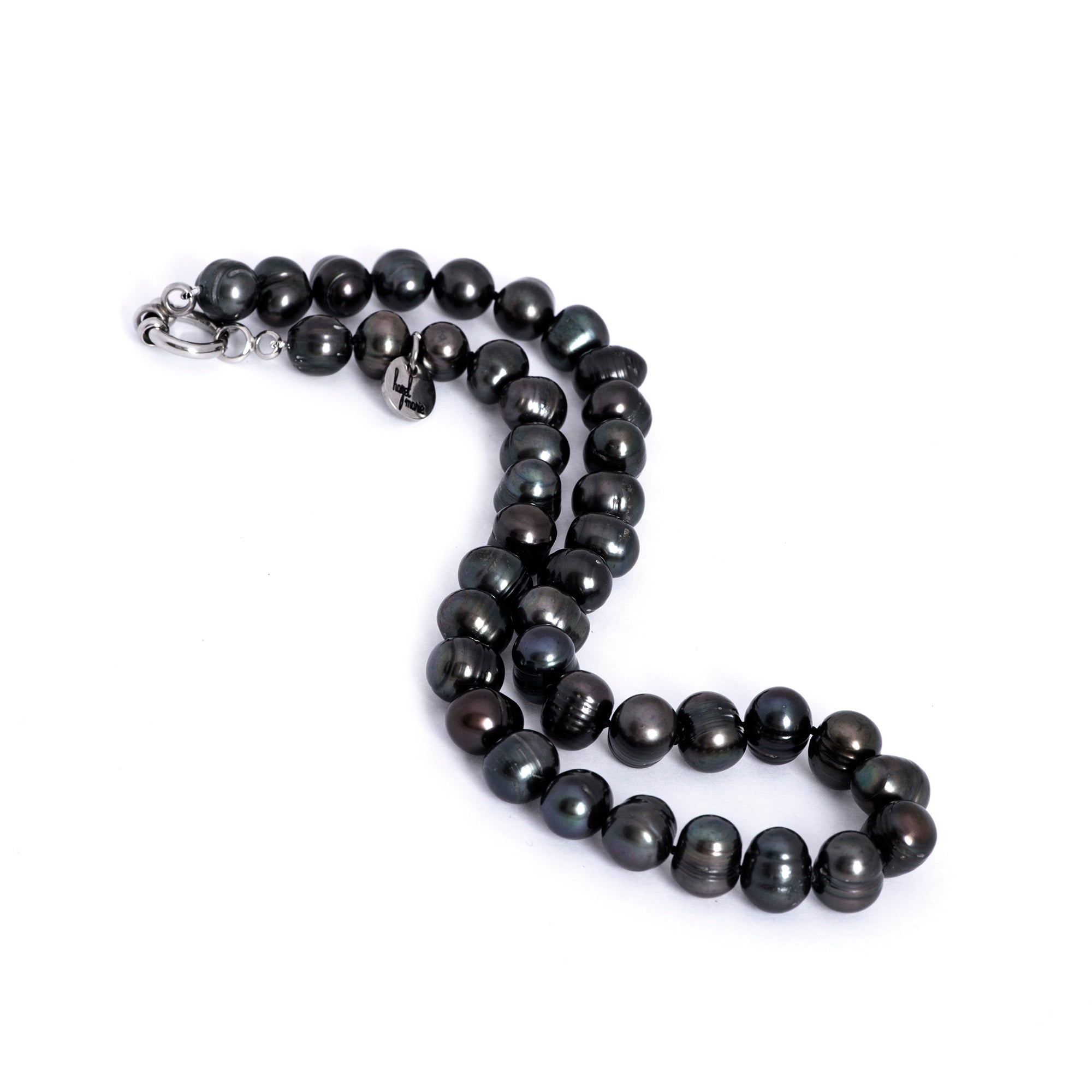 Gorgeous Black Pearl Necklace Set